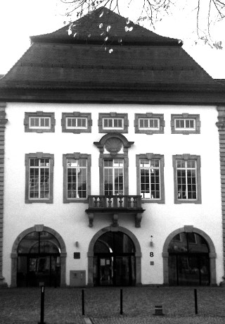 Eingangsfront Amtsgericht Esslingen, Ritterstraße 8